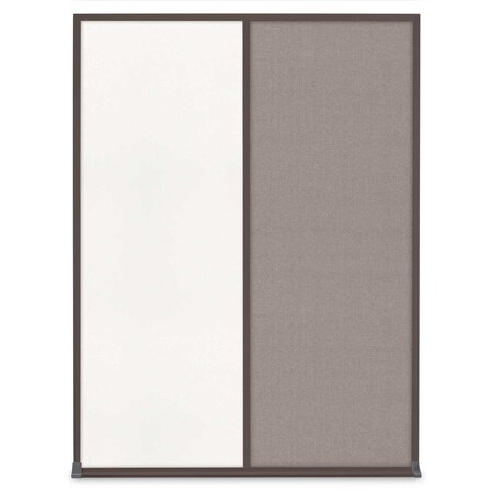 United Visual Products Single Door Radius Plus Corkboard, 24"X UV8001PLUS-GOLD-BLSPRU
